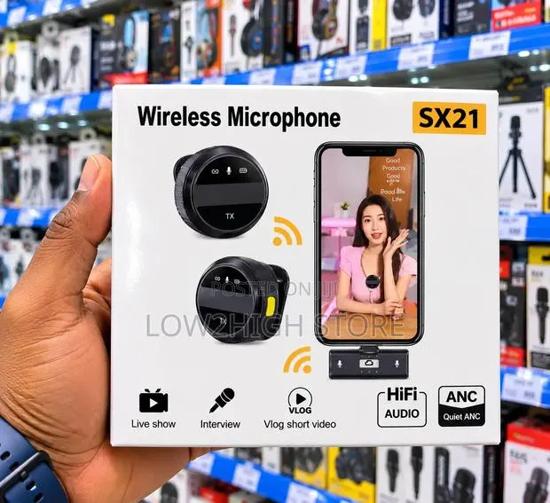 SX21 Dual Wireless Lavalier Microphone · Photo 1