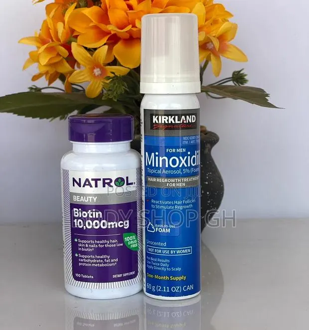 Kirkland Foam + Biotin [ 10,000mg / Strawberry Flavor Natrol Biotin ] · Photo 1