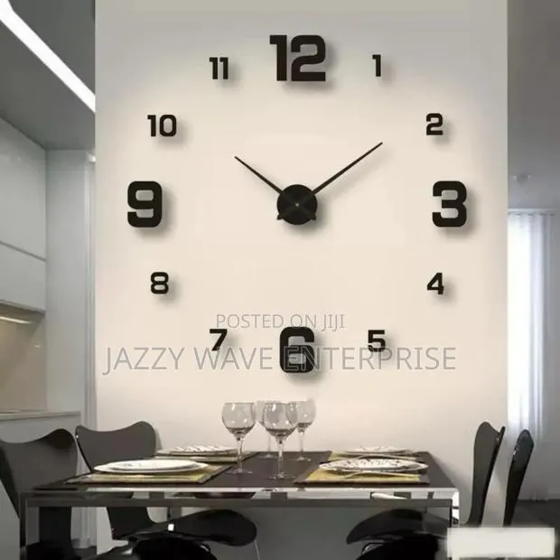 3d Frameless Wall Clock · Photo 1