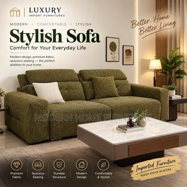 Premium Imported Sofa | Luxury Comfort Modern Design | Ready Stock · Photo 1