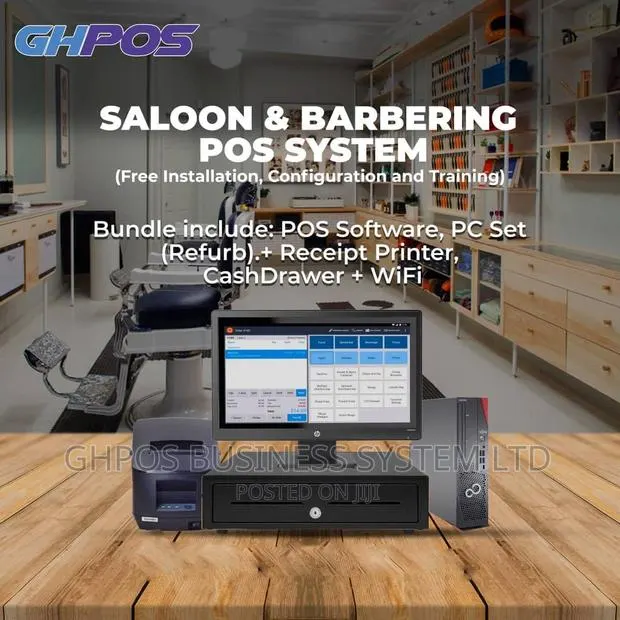 Saloon Babering POS System Bundle (Software Hardware) · Photo 1
