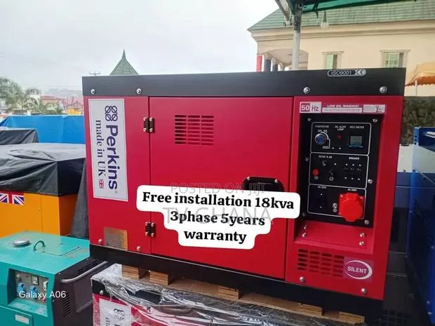Perkins 18kVA Standby 3-Phase Diesel Generator With AVR18kva · Photo 1