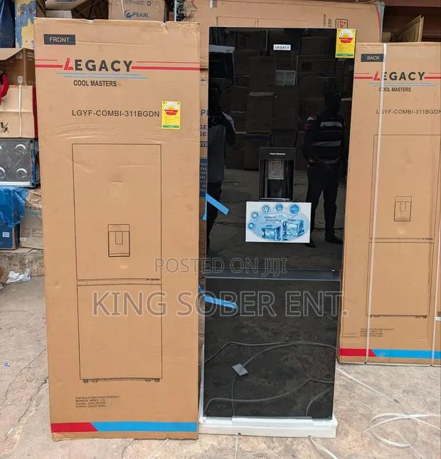Legacy 311ltrs Black Mirror Fridge Ghc4900