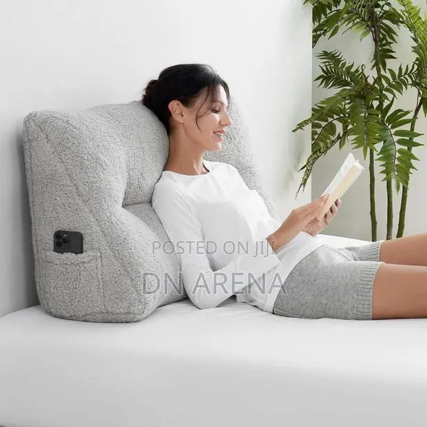 Casual Living Cozy Wedge Pillow Gray and Beige · Photo 1