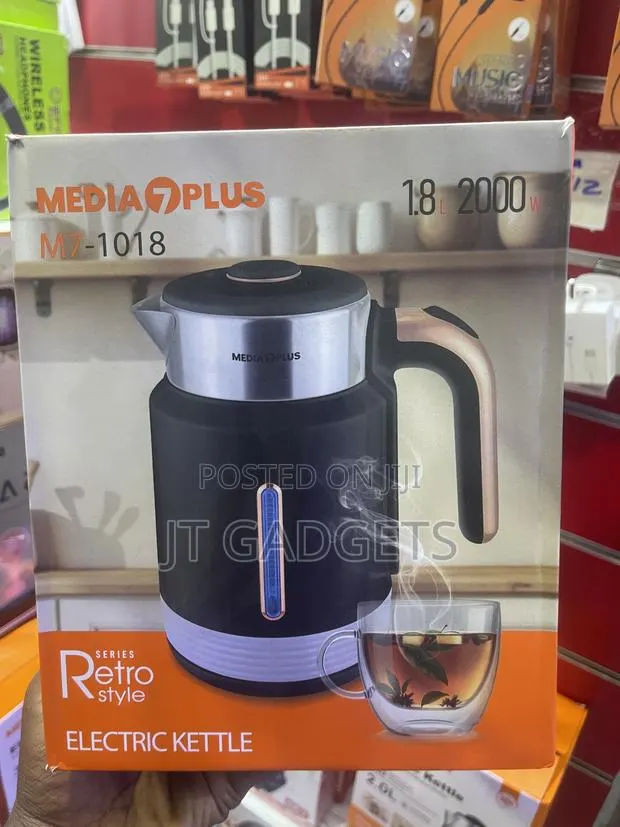 Media 7 Plus M7-1018 Retro Electric Kettle, 1.8L / 2000W · Photo 1