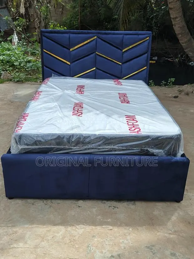 Double Bed Frame and Mattress · Photo 1