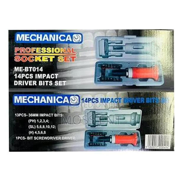 14pcs Impact Driver Cr-v Bits Set Mechanica - Me-Bt014-Bt · Photo 1