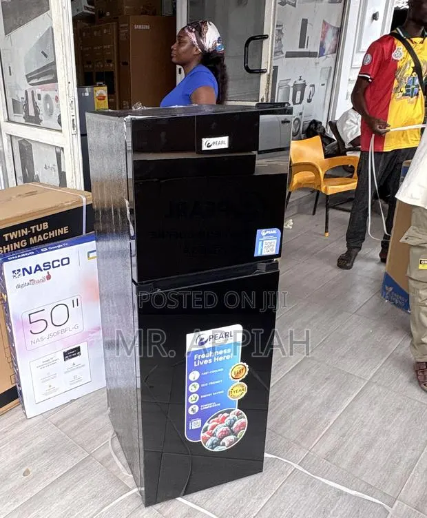 Unique Nasco Top Mount Freezer Fridge(Black)136Liters · Photo 1