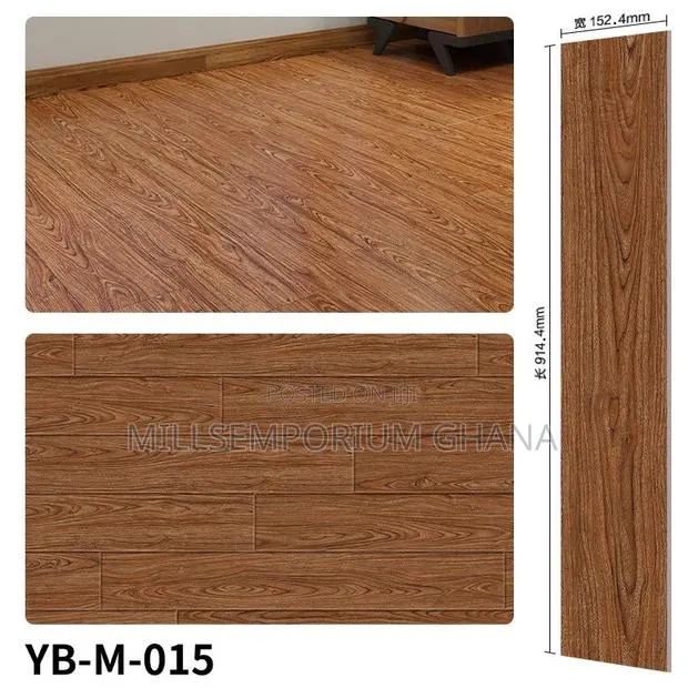 Rectangular LVT Vinyl Tiles - 6 Inches X 3 Feet 36pcs - 2mm Original · Photo 1