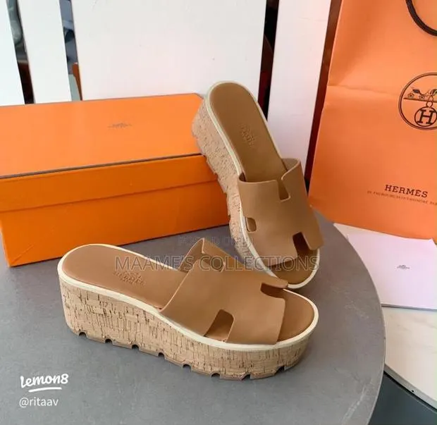 Hermes Eze 30 Wedge Sandals ( in a Box) · Photo 1