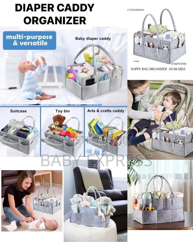 Multi-Functional Baby Diaper Caddy Bag | Portable Nursery Organizer · Photo 1