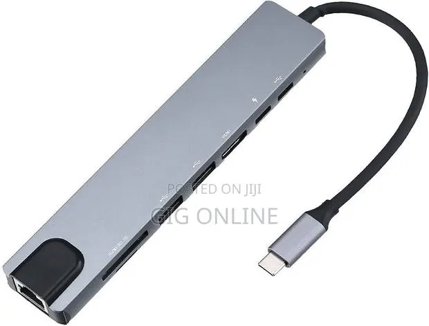 USB-C 8-in-1 Hub Adapter for Laptop · Photo 1